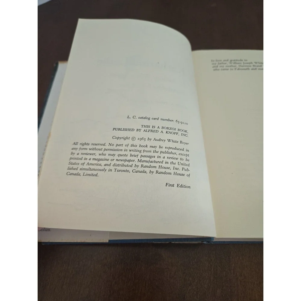 Katharine Leslie by Audrey White Beyer Knopf 1963 HC DJ Rare 1st Edition Maine